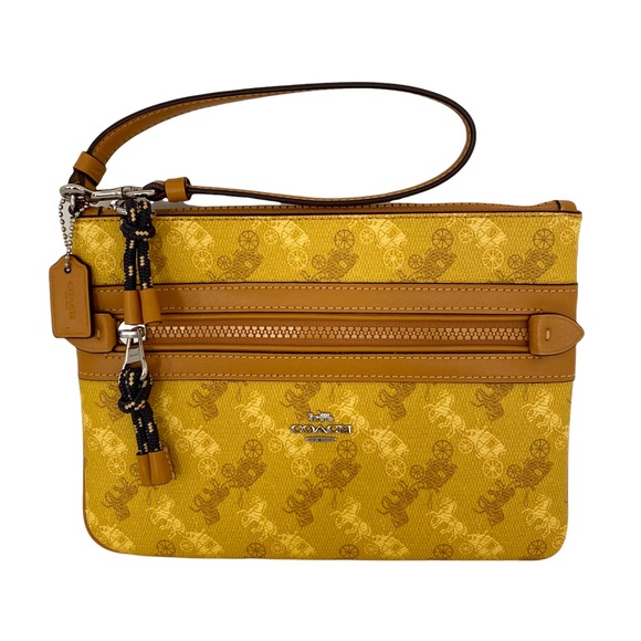 Coach Horse & Carriage Print Clutch Pouch